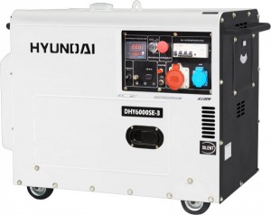 Дизельный генератор трехфазный HYUNDAI DHY6000SE-3 5.5kVA