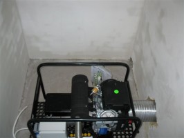 EP10000E установка и организация выхлопа и вентиляции