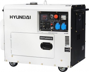 Дизельный генератор однофазный HYUNDAI DHY6000SE 5.5kVA