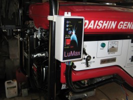 установка контроллера LUMAX на бензогенератор Daishin SH7001 в 2009 году
